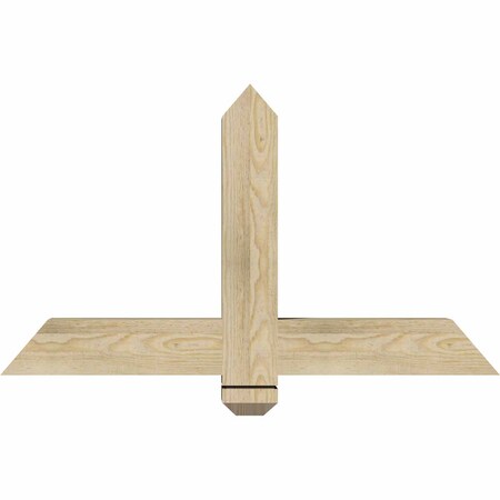 Ekena Millwork Eugene Rough Sawn Timber Gable Bracket, Douglas Fir, 36"W x 21"H x 4"D x 4"F, 14/12 Pitch GBW036X21X0404EUG00RDF